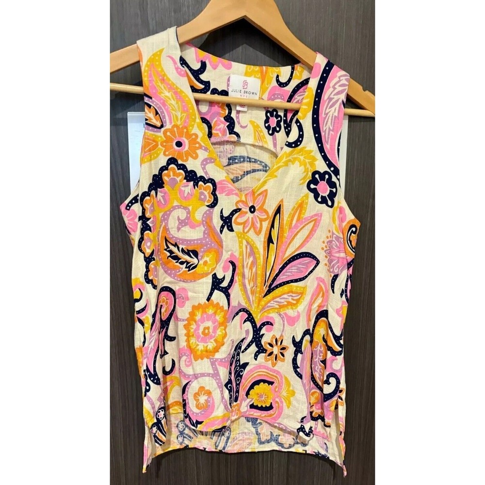 Julie Brown Top Women's Petite linen